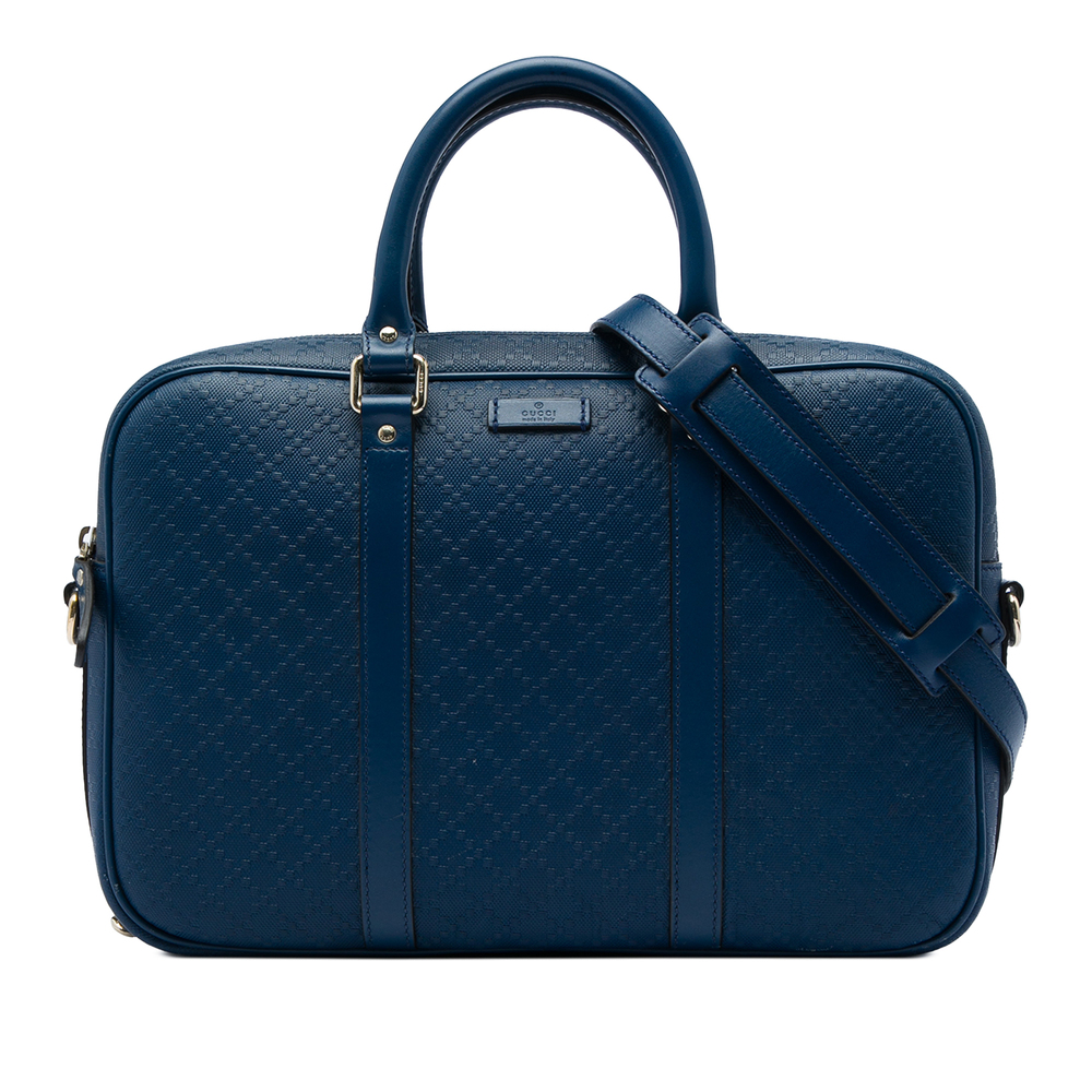 Pre-Loved Gucci Medium Diamante Bright Calfskin Business Bag